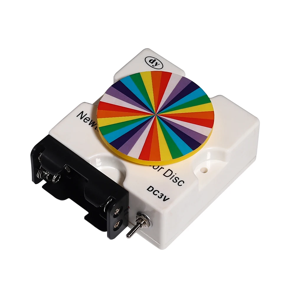 Disco Newtons de Sete Cores Cromatógrama de Newton Demonstração de Síntese de Cores Mesa Giratória de Física Ensino Peças e acessórios p/ instrumentos