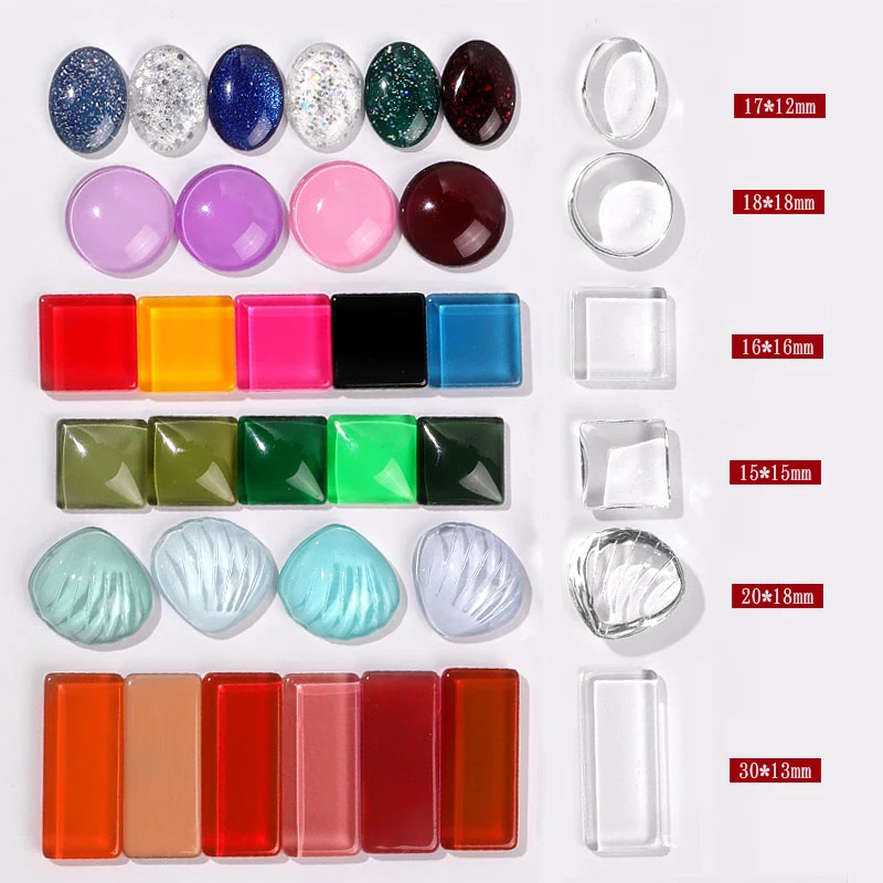 Прозрачный стеклянный дисплей для дизайна ногтей 10 шт. демонстрации гель-лака
