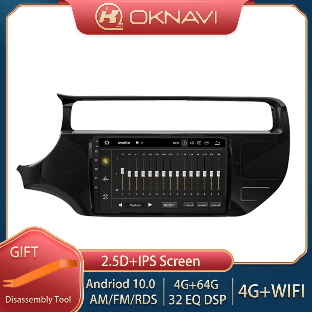 OKNAVI Android 9 0 IPS экран для KIA k3 Rio 2015 2016 2017 2018 мультимедийный стерео автомобильный
