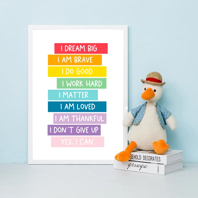 Детский положительный отзыв настенная Картина на холсте постеры принты