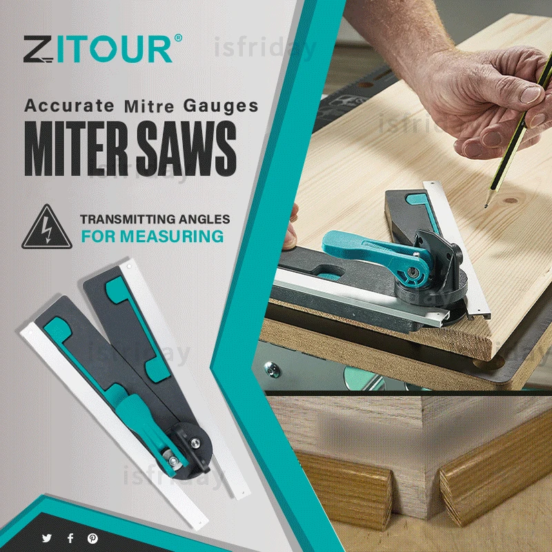 

Zitour® Accurate Mitre Gauges for Saws Goniometer Electronic Angle Ruler Woodworking Construction Digital Caliper Tarpentry Tool