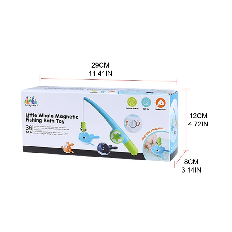 

Игрушка для ванной, магнитная рыболовная игрушка, набор для игр на открытом воздухе с удочкой, заводная игрушка, рыба, игрушка для раннего ра...