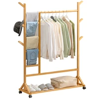 simple coat rack hanger creative floor living room bedroom childrens hanger solid wood clothes rack hat rack