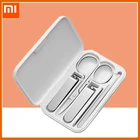 Набор кусачек для ногтей Xiaomi Mijia из нержавеющей стали, 5 шт., триммер, кусачки для ухода за педикюром, пилочка для ушей, профессиональные инструменты для красоты