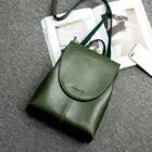 Женский Новый Модный черный коричневый зеленый рюкзак для женщин, повседневный небольшой рюкзак, сумка на плечо