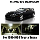 Canbus для Toyota Supra 1987-1996 1997 1998 Автомобильный светодиодный внутренний купольный фонарь, освещение для номерного знака, комплект ламп автомобильные аксессуары для освещения, светильник для освещения