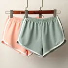 Женские спортивные шорты, летние спортивные повседневные шорты, пляжные шорты для бега, для сна, для пляжа, с высокой талией