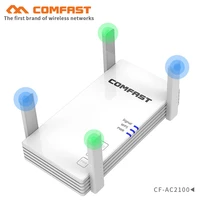 comfast ac2100 smart gigabit wireless wifi router wi fi repeater 5g full coverage wi fi extender with 4 high gain antennas wider