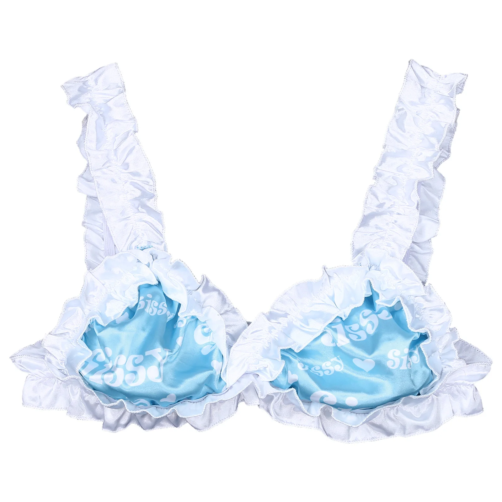 Сексуальный мужской Эротический бюстгальтер регулируемые бретельки атласный с