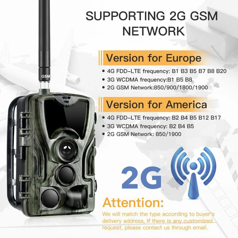 Hc-801M охоты Камера 2G Sms/Mms/Smtp дикой 0 3 S триггер фото ловушки для животных 16Mp Hd