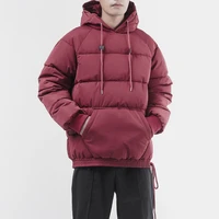mens hooded puffer jackets for winter fashion trends pullover clothing teens high quality oversized bubble coat loose streetwear