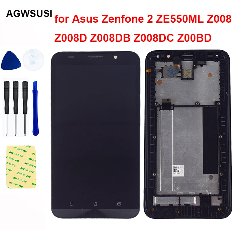 ЖК дисплей для Asus Zenfone 2 ZE550ML Z008 Z008D Z008DB Z008DC Z00BD панель с сенсорным экраном и