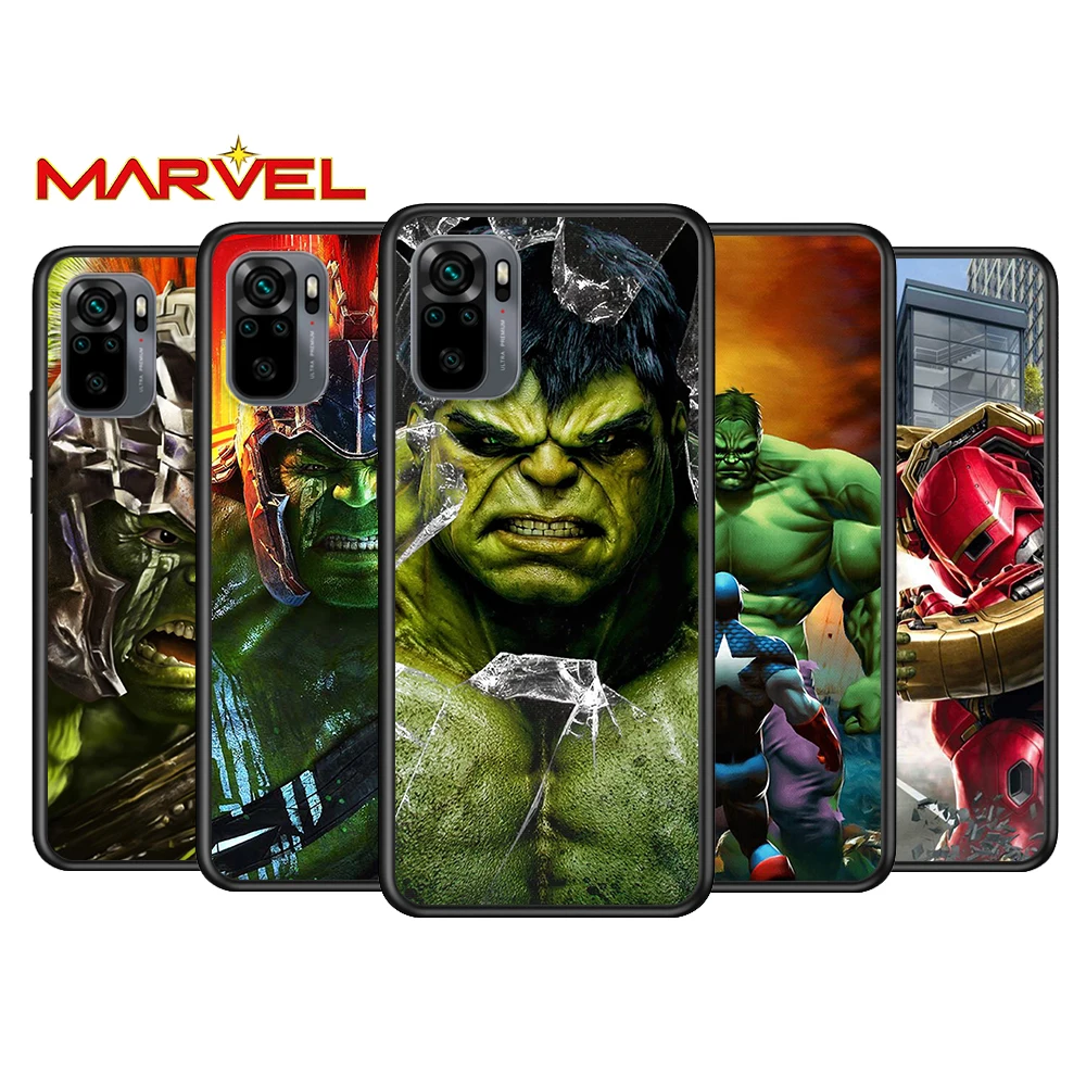 

Hulk marvel hero for Xiaomi Redmi Note 10 10S 9 9T 9S 9Pro Max 8T 8Pro 8 7 6 5 Pro 5A 4X 4 Soft Black Phone Case
