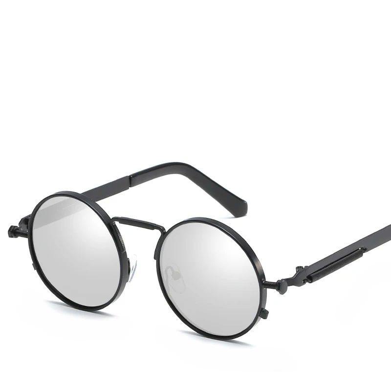 Мужские и женские круглые очки MCLEXN солнцезащитные в стиле стимпанк