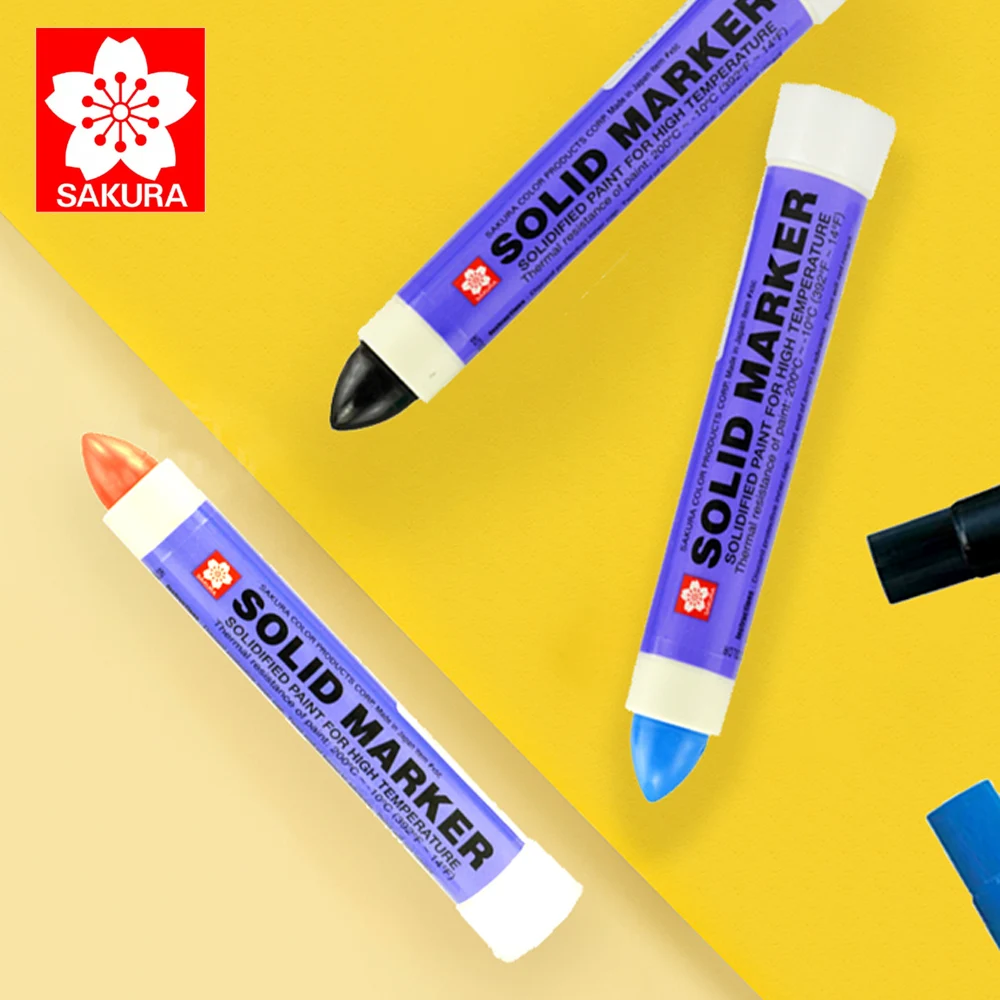 

1pcs SAKURA XSC Solid Paint Pen Industry Water Writing Steel High Temperature Marker Pen Paint Pen Does Not Fade Marker Pen