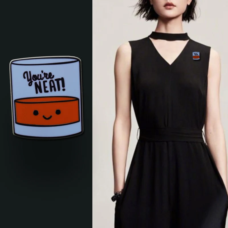 Стакан для виски со спиртом шотландская поилка эмалированная булавка значок