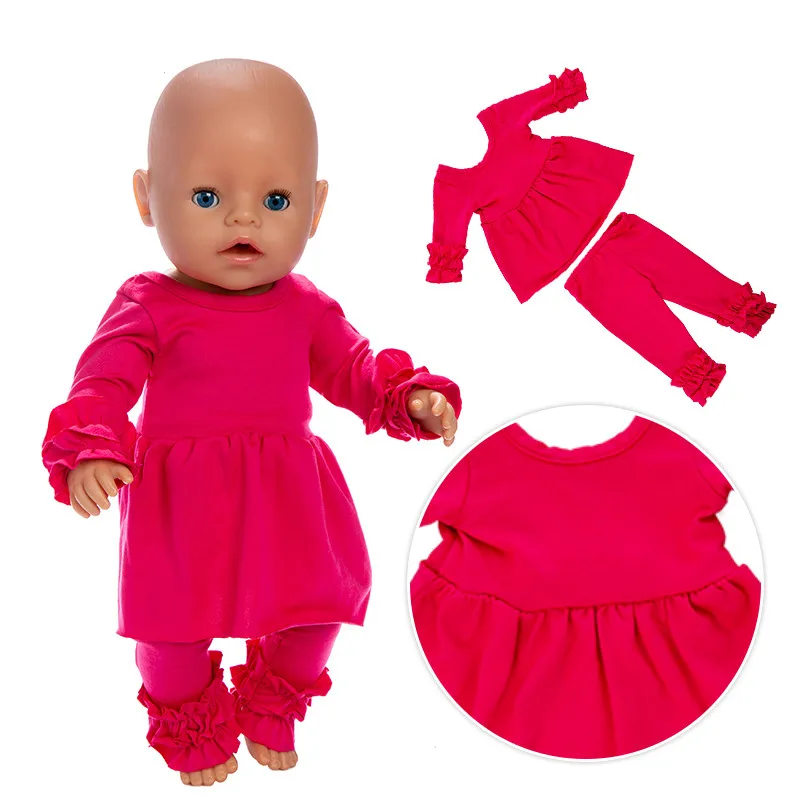 Born Baby Fit 18 дюймов 43 см кукольная одежда аксессуары комплект из рубашки и шорт для