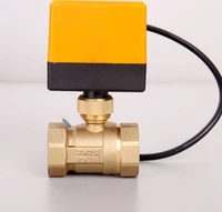 ac220v24v g1 12 bspp dn40 brass 2 way motorized ball valve electrical actuator valve