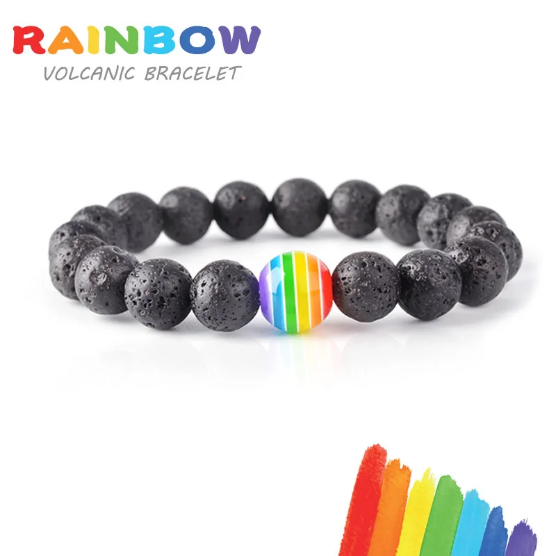 

Rainbow Couple Bracelet Men Bileklik Jewelry Bracelets for Women Erkek Bileklik Pulseras Mujer Pulseira Femme Masculina Armband