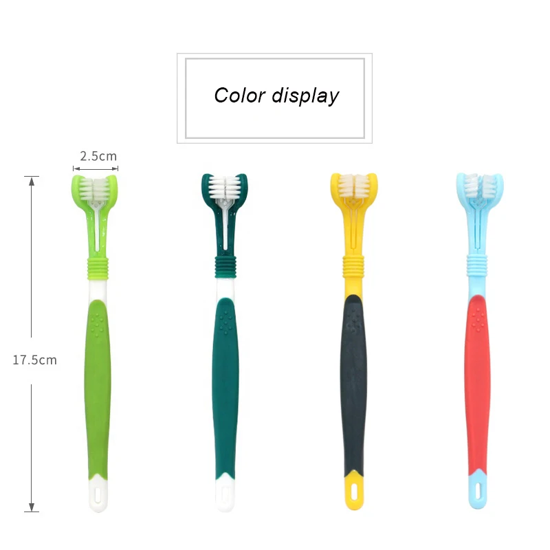 Двусторонняя зубная щетка для животных неприятный запах изо рта уход за зубами