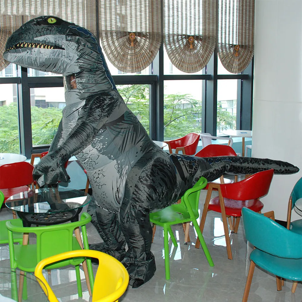 Хэллоуина надувной костюм динозавра в полный рост костюмы Детский сценический