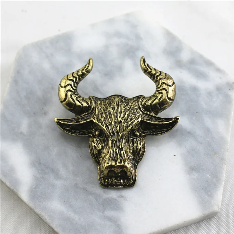 2021 новая брошь в европейском и американском ретро стиле с головой быка по