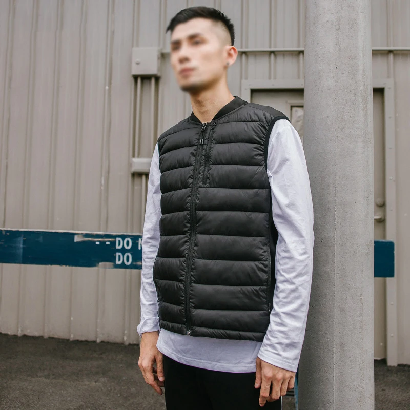 

Double-sided Golf Vest Men's Fall/Winter Jacket Plus Size Waistcoat Down Cotton Men's Trend Vest Size S-2XL