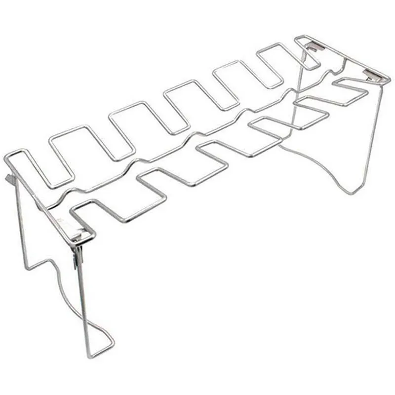 Складная подставка для ножек курицы из нержавеющей стали с подносом поднос