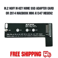 m key nvme m2 ssd to for apply mac mini 2014 a1347 megen2 megem2 megeq2 adapter pci express ngff 760p 600p riser card