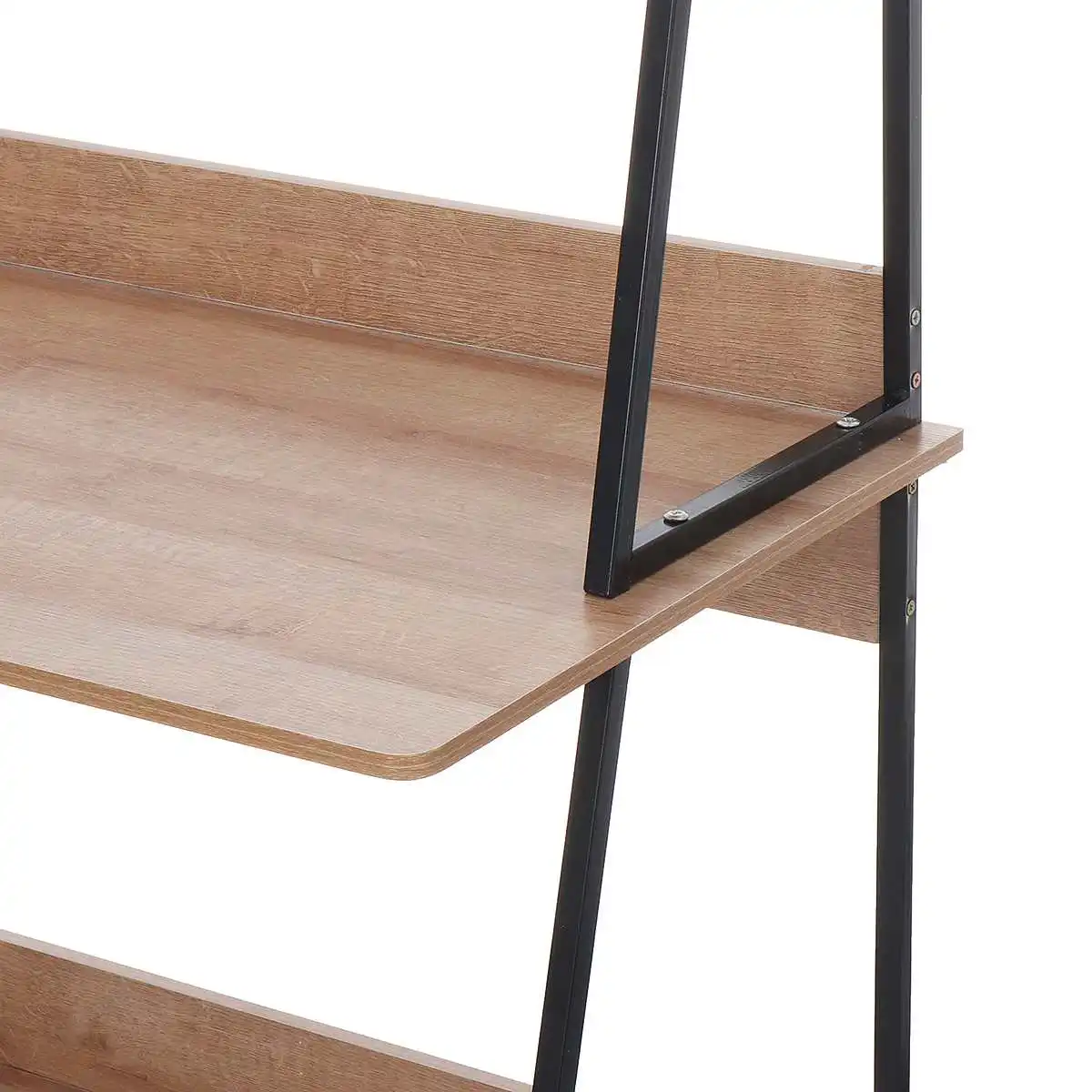 

GuosArten Laptop Computer Desk Home School Office Table For Study Gaming Stand With Bookcase Shelves Rack Furniture