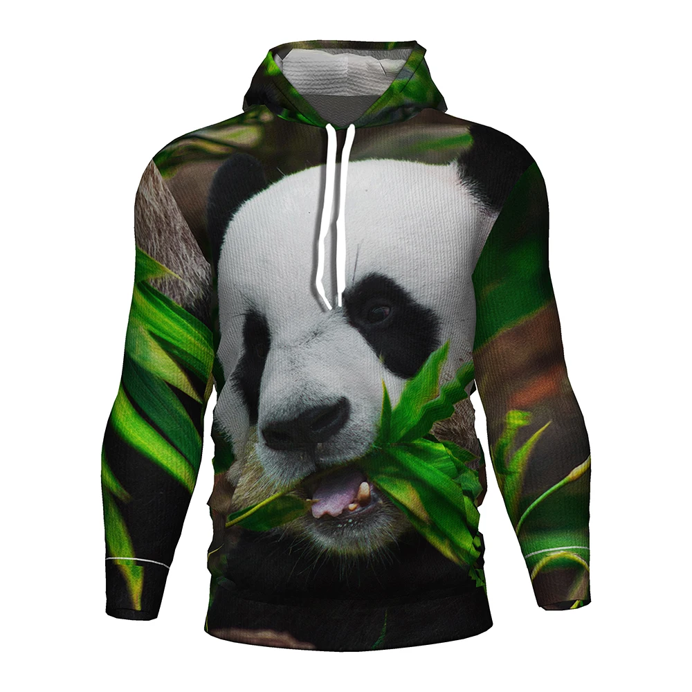 3D с принтом панда капюшоном для взрослых/Детский костюм панды толстовка одежда в