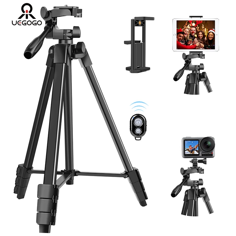Штатив UEGOGO для фотокамеры портативный дорожный алюминиевый растягивающийся