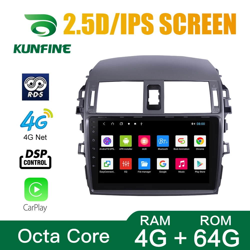 Octa Core 1024*600 Android 10 0 автомобильный DVD GPS навигатор плеер Deckless автомобильное стерео