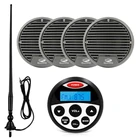 Автомагнитола для лодки, водонепроницаемая, стерео, Bluetooth, FM, AM, MP3, динамик 3 дюйма для автофургона, квадроцикла, яхты, мотоцикла