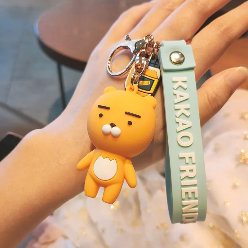 Милые большие Брелоки-персики Мультяшные розовые бриллианты подвеска в виде