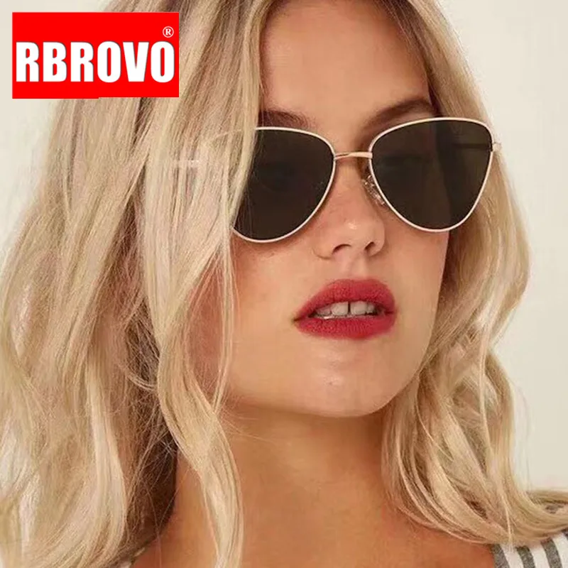 Солнечные очки RBROVO в ретро стиле женские роскошные брендовые солнцезащитные