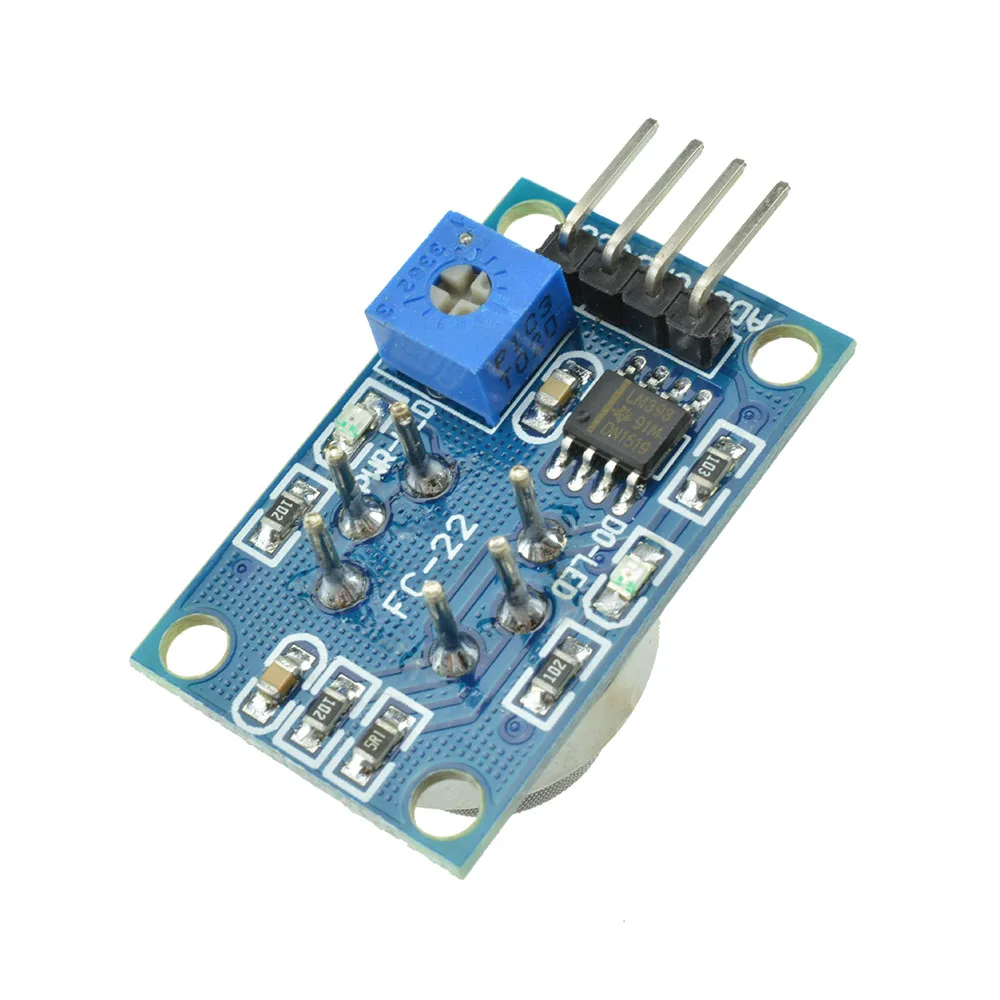 DC 5V MQ-2 MQ2 дымовой газ сжиженный Бутан водородный модуль LM393 чип для Arduino |