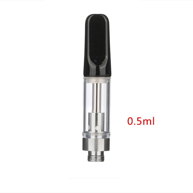 0.5ml Blcak atomizer Электронная сигарета CBD, перо для электронной сигареты комплект 350mah батарея rdta распылитель масло воздушный переключатель испаритель кальян ручка против воздуха стручок пара - Цвет: 0.5ml Blcak atomizer