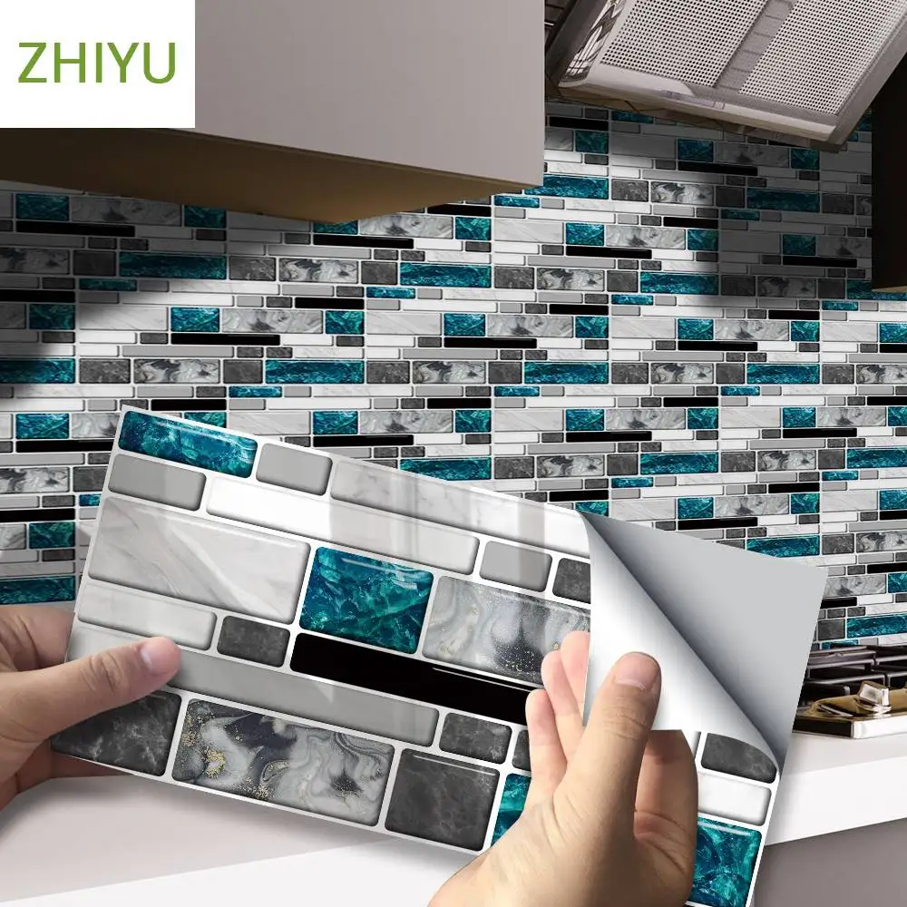 Настенные мозаичные обои в стиле индастриал многоцветные ПВХ 3D наклейки на стену