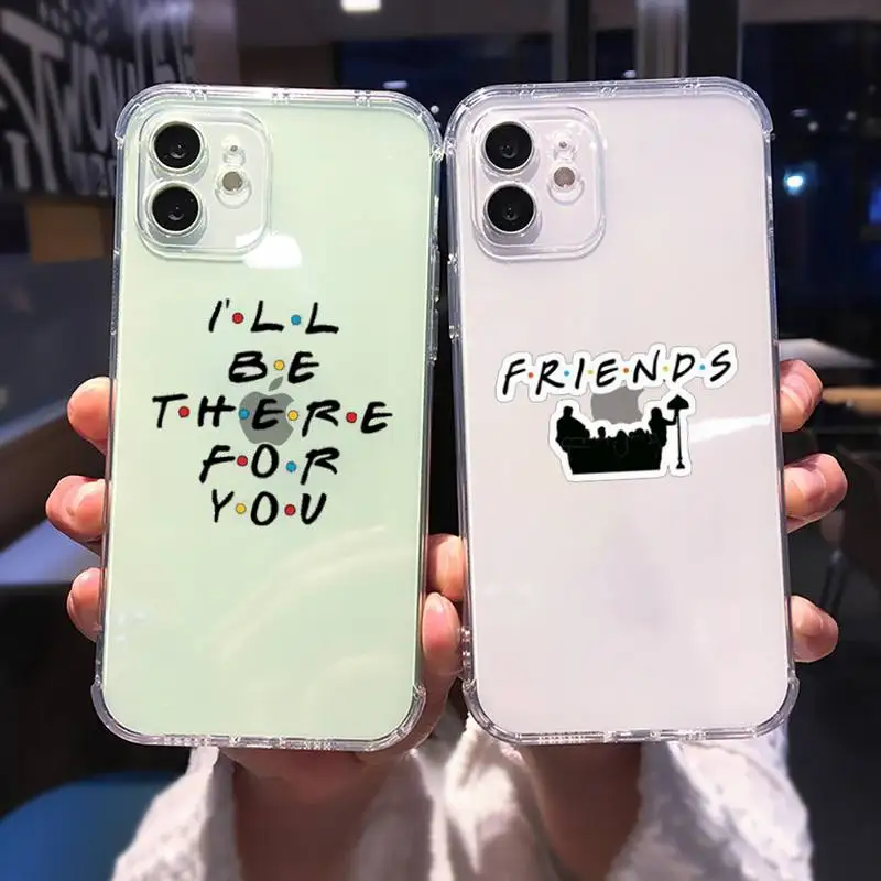 

Friends TV Phone Case For iphone 13 12 11 8 7 plus mini x xs xr pro max Transparent soft