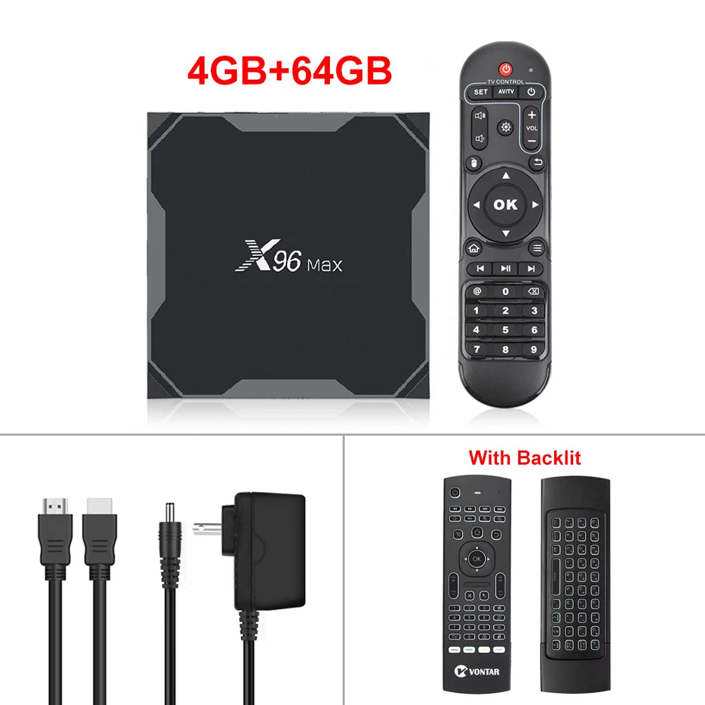 Смарт ТВ приставка X96 Max X3 Android 9,0 ТВ приставка X96Max 4K медиаплеер Amlogic S905X3 8K Android приставка 2,4G& 5G Wifi 4GB 64GB 1000M LAN - Цвет: 4G 64G MX3