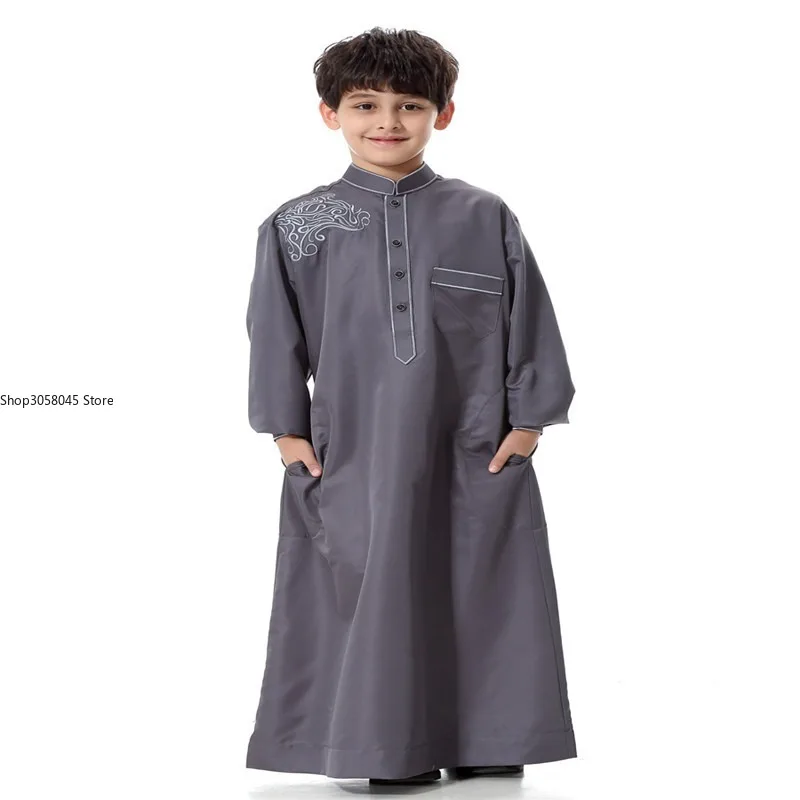 Muslim Arabian boy robe islamic children abaya children islamic clothing arabic clothes for men dubai abaya muslim clothing