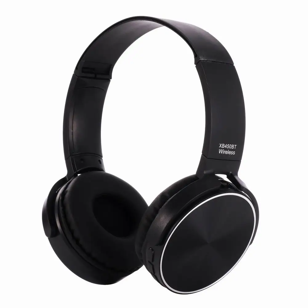 

Bluetooth Wireless Headphone Fashion Leather Subwoofer Mobile Computer Universal Headset Stretchable Bluetooth Wireless Earphone