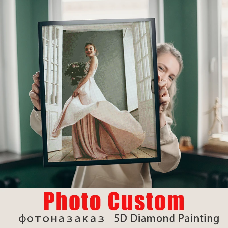 Фото на заказ Алмазная вышивка 5D Diy картина полная квадратная Картинка из страз
