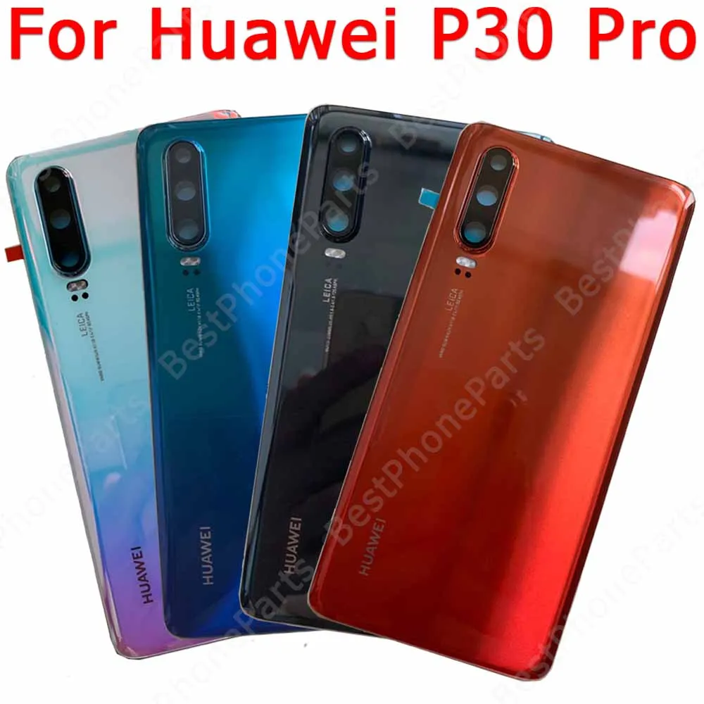 

Original Battery Cover for Huawei P30 Pro back housing battery cover case with Adhensive replacement repair spare parts