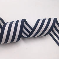 5 yardslot 152538mm navy blue stripe printed grosgrain ribbons handmade hair bows for decoration gift wrapping diy holiday