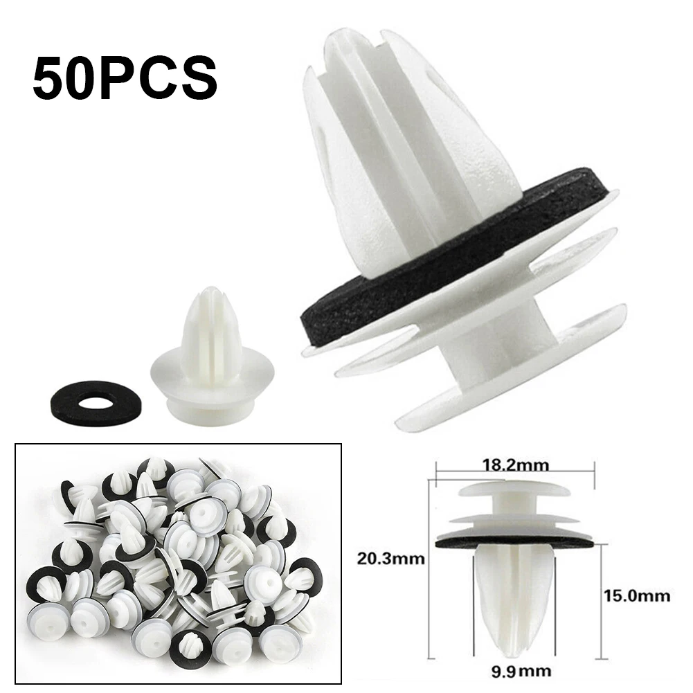 50 шт./пакет зажимы для дверной панели с уплотнительным кольцом BMW E34 E36 E38 E39 E46 M3 M5 Z3