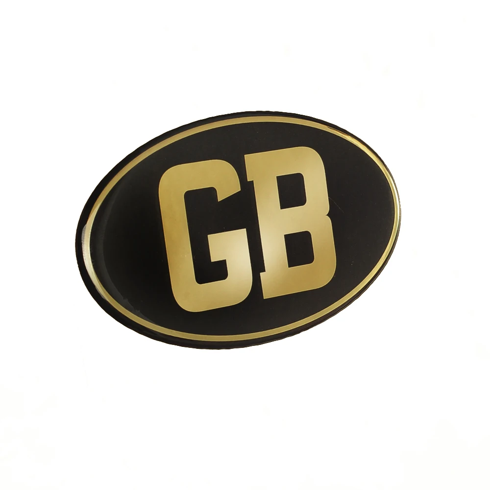 Наклейки на бак мотоцикла GB овальные наклейки в стиле евро резиновые 3D|Наклейки и