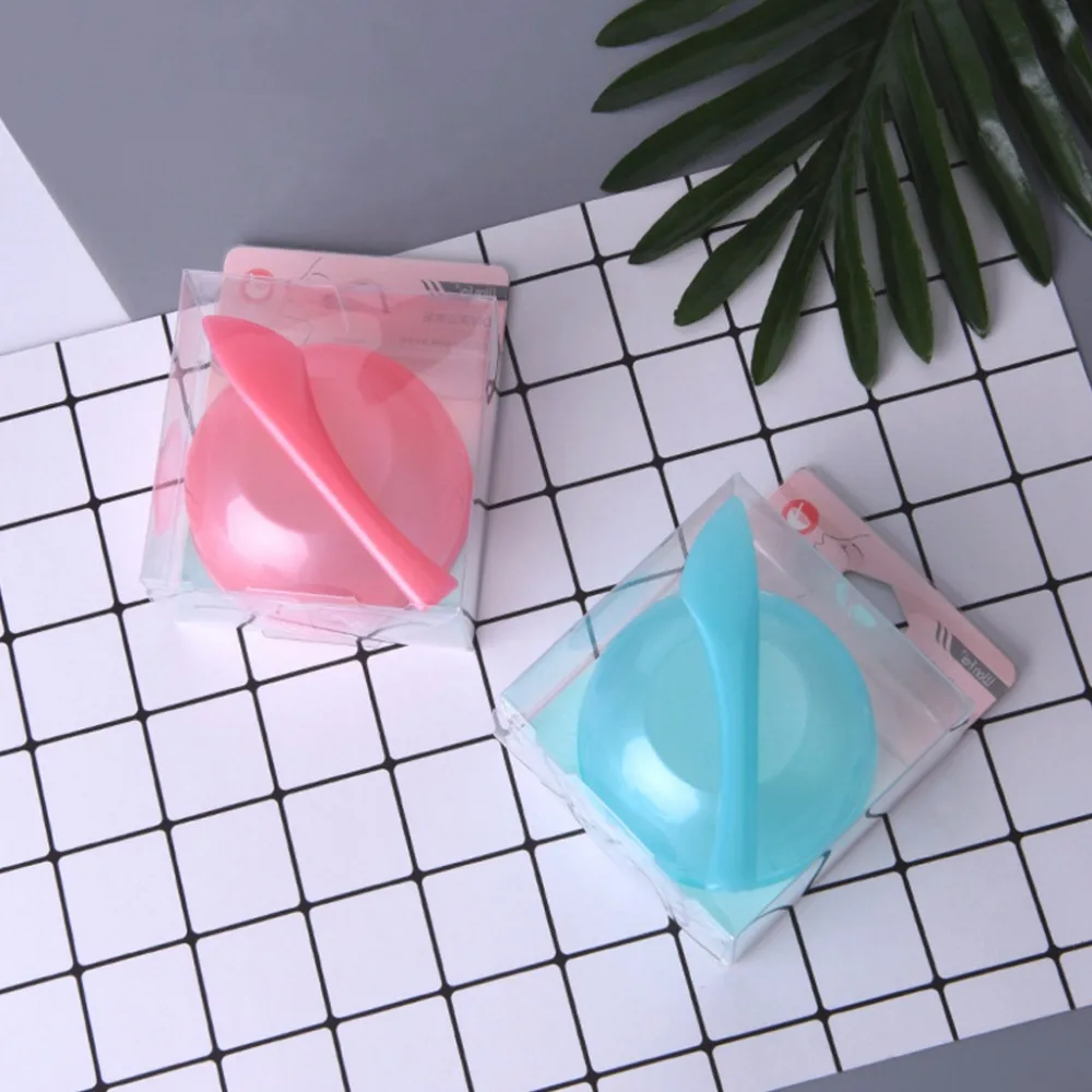 Мода DIY маска для лица чаша крем в пластиковой упаковке ложка набор домашняя