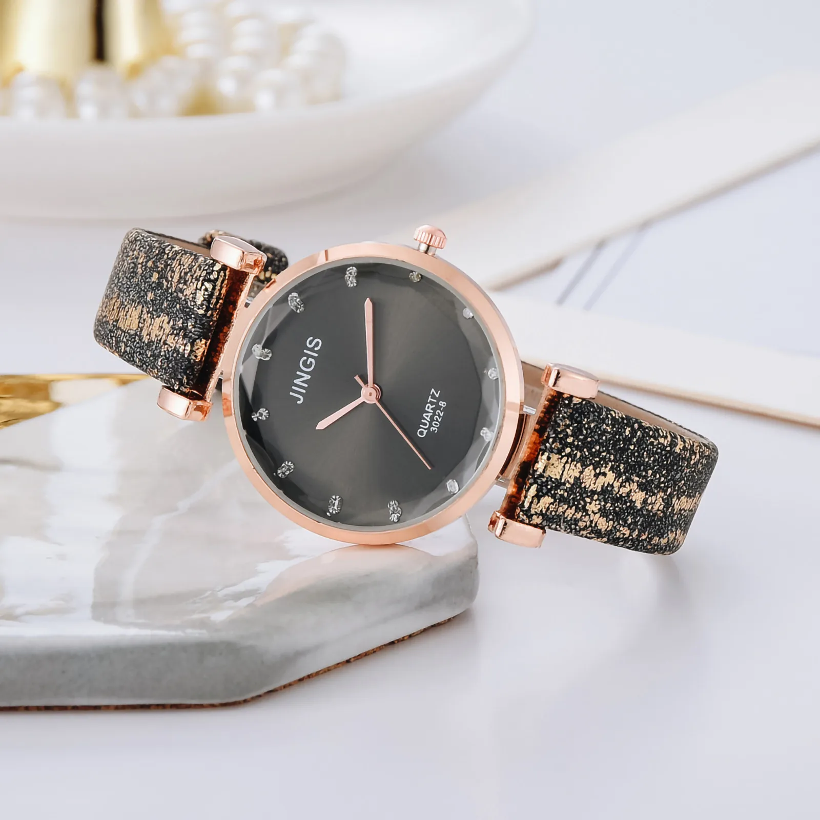 

Jingis Watches European And American Exquisite Luxury Glass Ladies Quartz Watch Best Series Of Direct Selling 2020